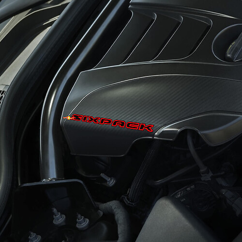 Sixpack Hood Engine decals stickers for Dodge Charger_1