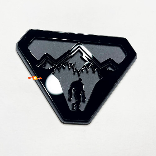 Mountains Sasquatch Bigfoot Yeti Fender Badges Tailgate Emblem 3D Badge 2
