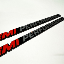 Custom Text PERFORMANCE Bonnet Badge Emblem 3D Badge for Dodge Ram 1500 Pick-up 5.7L V8 Hemi 2