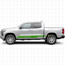 Slanted Racing Door & Rocker Panel Vinyl Stripes for Chevrolet Colorado 3rd Gen 2023-2026_6
