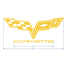 Corvette C6 Hood Logo Vinyl Decal Sticker
 2