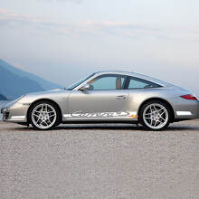 Side Rocker Panel Racing Stripes Decal Sticker 4 for Porsche Carrera 4S 2