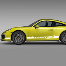 Side Rocker Panel Racing Stripes Decal Sticker for Porsche Carrera 4S style 4
 3