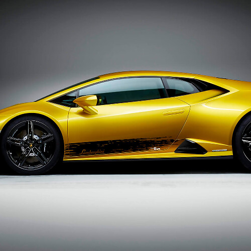 Distressed Side Stripes Vinyl Decal Kit for Lamborghini Huracan Evo