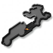 Yeti Sasquatch Jeep Fender Emblem 3D Badge
 2