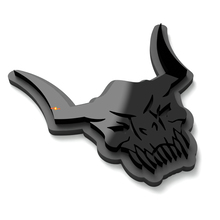 Skull Monster Tailgate Fender Emblem 3D Badge
 5