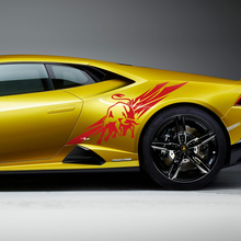 Side Rear Fender Bull Graphics Racing Vinyl Decal Sticker Graphics for Lamborghini Huracan Evo
 3
