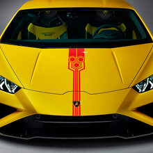 Hood Stripe Racing Vinyl Decal Sticker Graphics for Lamborghini Huracan Evo
 3