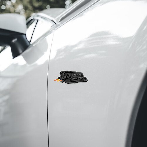 Symbol of Protest Front Fender Emblem 3D Badge for 2026 Dodge Ram 1500
