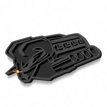 Hemi Engine 3D Fender Badge Emblem for Dodge Ram 1500 TRX_2