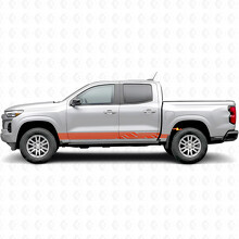 Angular Lightning Door & Rocker Panel Vinyl Stripes for Chevrolet Colorado 3rd Gen 2023-2026_4