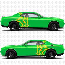Angry Hell Goat Side Vinyl Decals for Dodge Challenger Charger 2