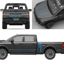 Custom Lettering Full Kit Vinyl Decals for Dodge Ram Power Wagon_3