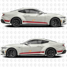 Shelby Side Rocker Panel Doors Stripe Racing Decals Stickers for Ford Mustang
 2