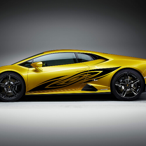 Side Racing Graphics Vinyl Decal Sticker Graphics for Lamborghini Huracan Evo
