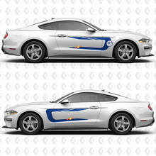 GT Side Doors Racing Stripes Vinyl Decal Sticker Graphics 2 for Ford Mustang GT 2