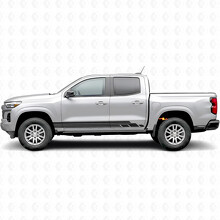 Layered Lightning Door & Rocker Panel Vinyl Stripes for Chevrolet Colorado 3rd Gen 2023-2026_2