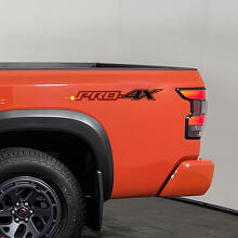 PRO-4X Off-Road Bedside Vinyl Decals Pair for Nissan Frontier and Titan _2