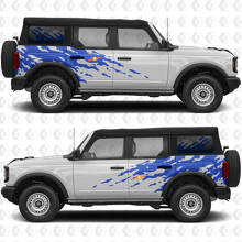 Mud Splash Graphics Side Vinyl Decal Kit for Musclecar horse_3