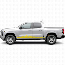 Mountain Topographic Door & Rocker Panel Vinyl Stripes for Chevrolet Colorado 3rd Gen 2023-2026_3