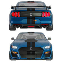 Dual Stripes Front Upper Rear Vinyl Decal Kit for Musclecar Musclecarmodel_4