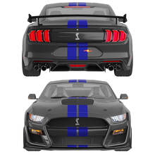 Dual Stripes Front Upper Rear Vinyl Decal Kit for Musclecar Musclecarmodel_6