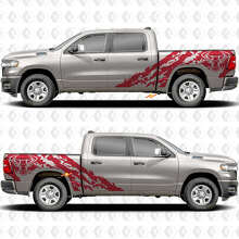 Bull Head Splash Side Doors Stickers Decals Graphics for Dodge RAM 1500 2500 3500 2