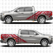 Side Doors Bedside Bull Splash Stickers Decals Graphics for Dodge RAM 1500 2