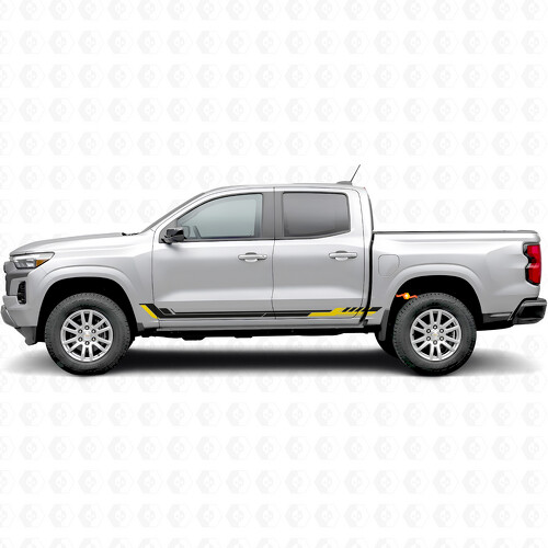 Racing Line Door & Rocker Panel Vinyl Stripes for Chevrolet Colorado 3rd Gen 2023-2026_1