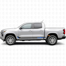 Racing Line Door & Rocker Panel Vinyl Stripes for Chevrolet Colorado 3rd Gen 2023-2026_3