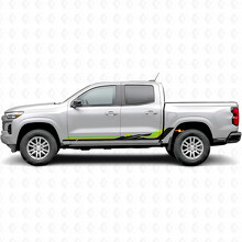 Retro Mountain Wave Door & Rocker Panel Vinyl Stripes for Chevrolet Colorado 3rd Gen 2023-2026_3