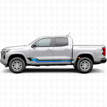 Retro Parallel Door & Rocker Panel Vinyl Stripes for Chevrolet Colorado 3rd Gen 2023-2026_2