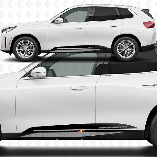 Side Door Stripes M Performance Decal Kit for BMW X3 G45