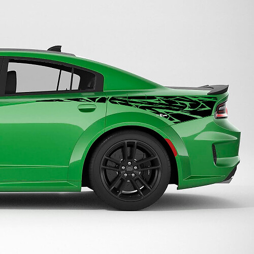 Tribal Skin Rear Quarter Side Stripe Vinyl Decal Sticker for Dodge Charger