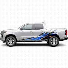 Distressed Splash Door & Bedside Vinyl Stripes for Chevrolet Colorado 3rd Gen 2023-2026_3