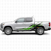 Distressed Splash Door & Bedside Vinyl Stripes for Chevrolet Colorado 3rd Gen 2023-2026_4
