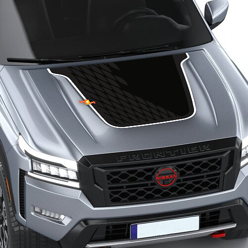 Hood Blackout Vinyl Stickers Decals Graphics for Nissan Frontier Pro 4X