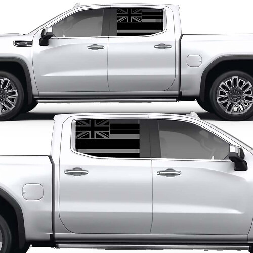 Hawaiian flag Side Window Vinyl Decal Sticker for GMC Sierra