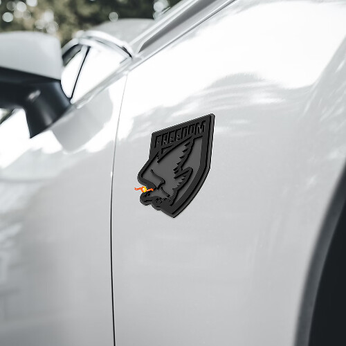 Freedom Bald Eagle Wing Mirror Badges Tailgate Emblem 3D Badge