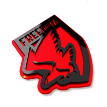 Freedom Bald Eagle Wing Mirror Badges Tailgate Emblem 3D Badge 5