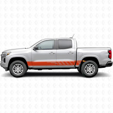 Staggered Slot Door & Rocker Panel Vinyl Stripes for Chevrolet Colorado 3rd Gen 2023-2026_4