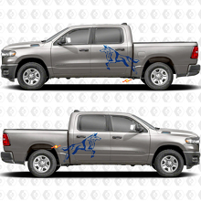 Side Doors Bedside Wolf Splash Stickers Decals Graphics 3