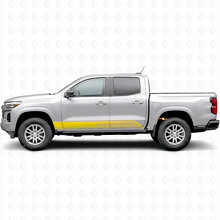 Parallel Contour Door & Rocker Panel Vinyl Stripes for Chevrolet Colorado 3rd Gen 2023-2026_3