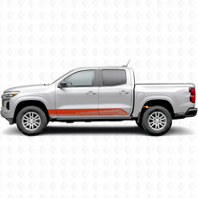 Parallel Contour Door & Rocker Panel Vinyl Stripes for Chevrolet Colorado 3rd Gen 2023-2026_4