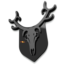 Skull Deer Wing Badges Tailgate Emblem 3D Badge 4