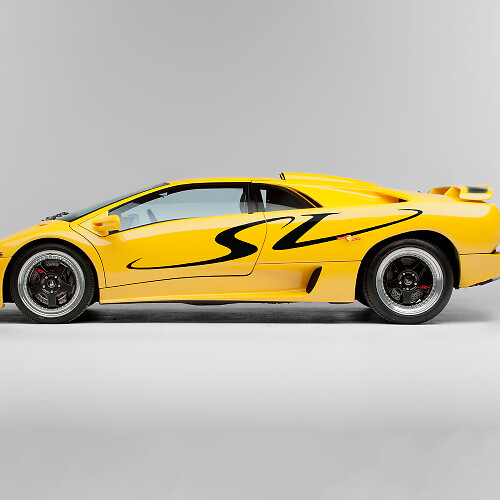 SV Side Graphics Vinyl Decal Kit for Lamborghini Diablo SV 1998