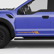 VelociRaptor V8 Side Doors Tailgate pickup decal sticker for Ford F150 3