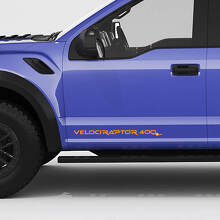 VelociRaptor V8 400 Side Doors Tailgate pickup decal sticker for Ford f150 3