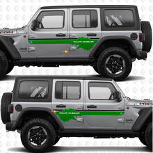 Custom Text Side Doors Vinyl decal sticker fit Jeep Wrangler Jeep-Wrangler Willys Wheeler 2
