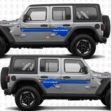 Custom Text Side Doors Vinyl decal sticker fit Jeep Wrangler Jeep-Wrangler Willys Wheeler 3